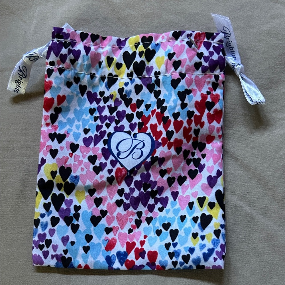 Brighton Heart Print Drawstring Pouch - Picture 2 of 3